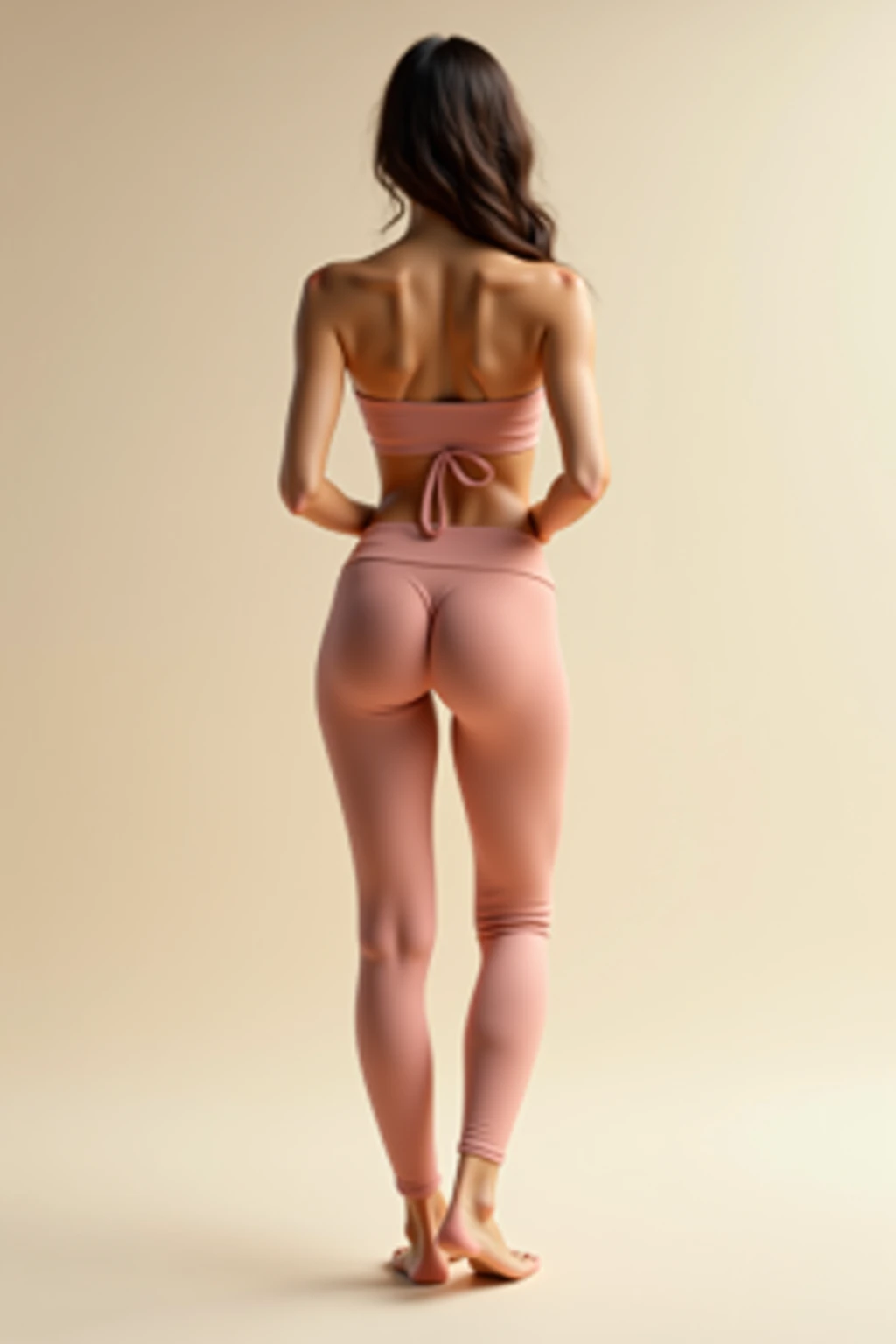 Yoga pants girl,Raised ,Peach buttocks