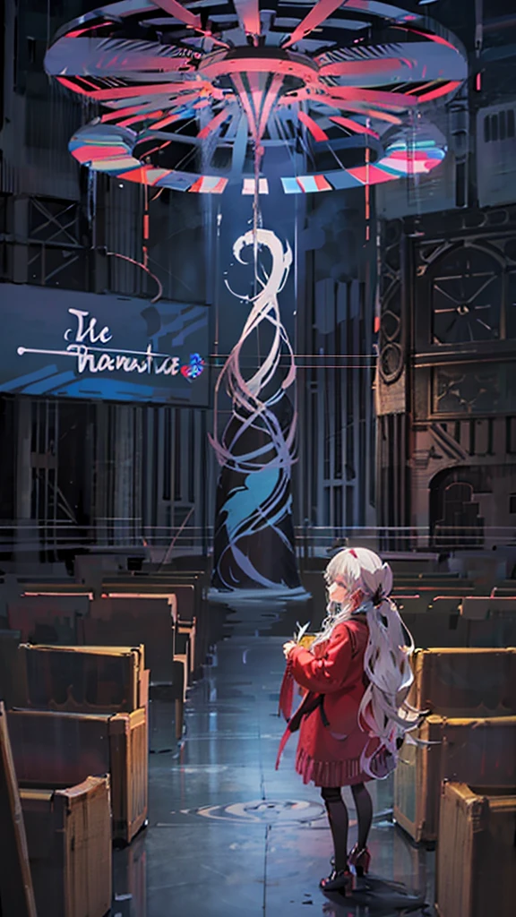 Beautiful girl with wavy long hair,Dressed in a bohemian style,Holding a whiteboard with the words "I Love SeaArt Infinity",and show the audience