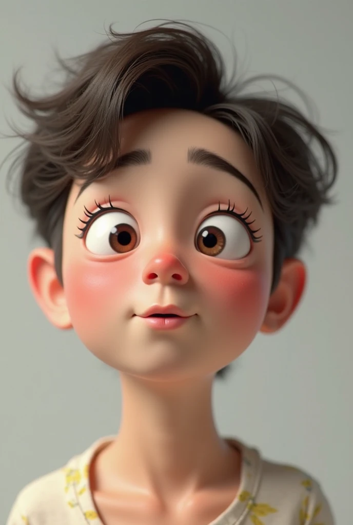 Create a boy looking shocked