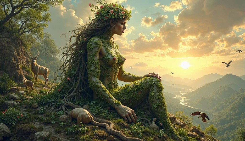 (((8k RAW photo, hyper realistic, masterpiece, best quality, crisp detail, high definition, high detail, very rich detail, sharp focus, sharp detail, colorful, rich color, cinematic, perfect studio lightning, full body photograph, mystic atmosphere))), ((fully naked young colorful evil forest goddess, one goddess, fully nude, smooth body, ideal body, evil smile)), (sensual pose, temptating on a throne in a swamp, showing pussy to viewer, big breast, (showing (pussy, vagina, genital, nipples))), ((green hair)), holding really big long sword, ((green dragon wings, tail)), ((very long sharp claws)), ((deep rain forest)), (hundreds of ( skull, bone) on land), ((naked female forest devils arround)), beautiful colorful poisonous giant mushrooms and glowing flowers, heavy rain,