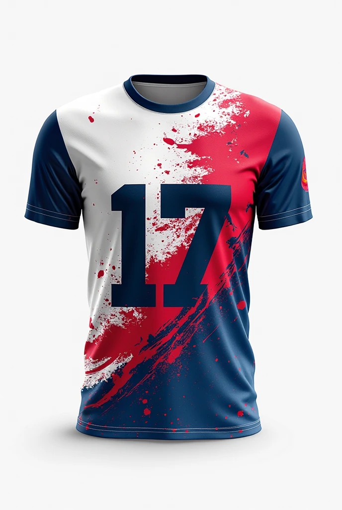 Create a design for a volleyball jersey that contains: an original image regarding the volleyball, the initial of the name, The surname and the institution in this case would be UDA. Let it be a simple but beautiful design.