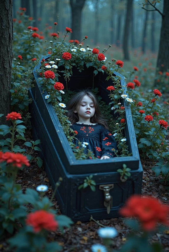 bald girl dead in coffin 