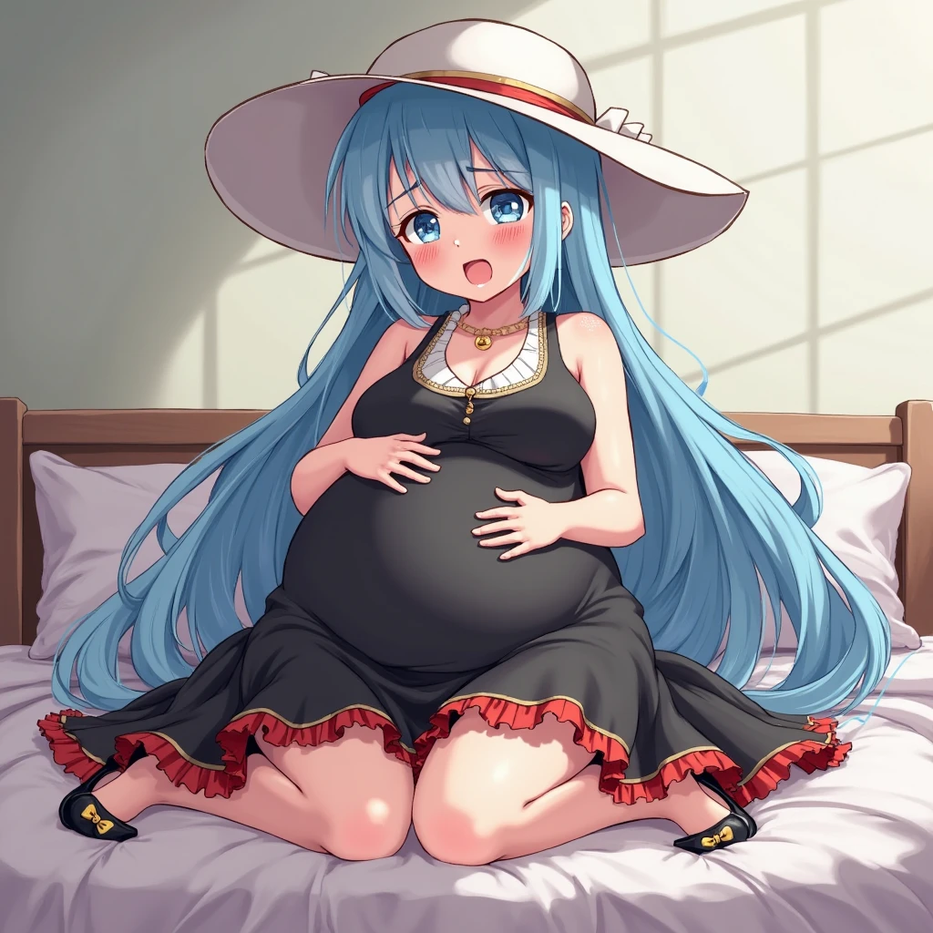 In a whimsical, dreamlike setting, a pregnant woman, radiant with joy and beauty, is pictured. This is a world where the ordinary becomes extraordinary, filled with an air of enchantment and wonder. Detailed, In-depth, Imperceptible detail, in the style of Kengo Kuma, HD-DVD --auto --s2
Cute girl, pregnant, with a round, glowing belly, her eyes shining with anticipation and love. Pregnant, but still maintaining her youthful charm, her small breasts now carrying a new life inside. Spread pussy, nude, yet tender and delicate, a testament to the natural miracle of childbirth. N