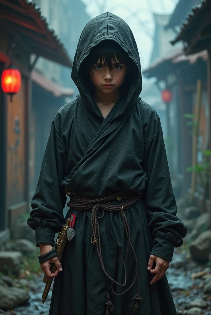 Slave boy 16, tall,, ( Brown or green outfit) china slave outfit,short brown hair, detailed face, detailed brown beautiful eyes,  full body photo (intricate:1.3), (arcane aura:1.2), (dreamlike:1.3), (subtle mist:1.1),(vibrant colors:1.2), (detailed hair:1.3), (ultra realistic details:1.5)