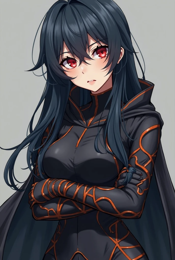 Female Combatant、Blue skinned Japanese girl、Close-up of a girl in a black leotard、Black glossy leotard、Black knee-high boots、Black Gloves、Red scarf around waist、Saiyan Girl, wonderful, Nano Girl, Female body type, Inspired by Hiromu Arakawa, Anime Manga Robot!! Anime Girls, Fubuki, Full Body Suit, by Hiromu Arakawa、wonderful, silk, Beautiful and attractive anime teen, Anime Girls of the future, tears,Drooling,Pee,Sweat,Tongue out,incontinence,Peeing,Mouth open and tongue out,Estrus,Eyes wide open,Estrus,Blushing,Nipples are erect,Face is hot,Lust、Mouth wide open and tongue sticking out、incontinence、White semen from between the legs、Crying face、Drooling、Red and blue camouflage on face、Red lips