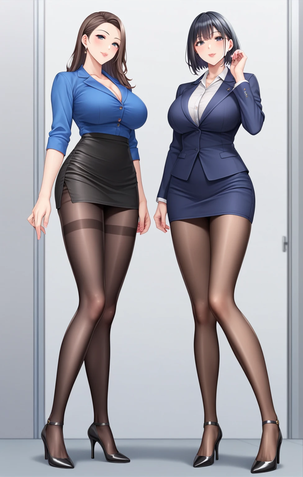 high qulity,Best quality at best,tmasterpiece,8K,Hyper Real,absurderes,Vibrator in panties,1girll,office room,blond hairbl,Erotic lingerie,Stand with your legs outstretched:1.1,Blushlush,cabelos preto e longos,Wet your panties, Huge breasts, and breasts,Fork legs(Open your clothes,Expose the entire breast,Flirting skirts:1.1), --auto