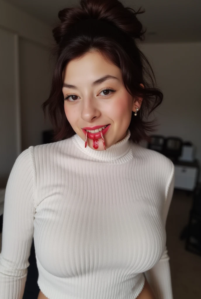 (((Mouth dripping cum)))