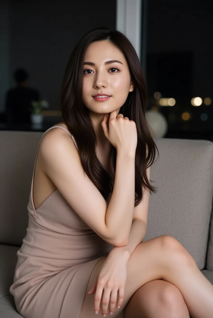 (Raw photo:1.2)、highest quality、Beautiful detailed girl、Laughter、Highly detailed eyes and face、Beautiful and fine details、Large file size、High resolution、High resolution、8k wallpaper details、Highly detailed Ticker Uniform 8K Wallpaper、Light on the face、Cinema Lighting、Full nude body shot of a 26-year-old girl、Sexy pose、(Photorealism)、Awareness-raising、Surrealism、 From below、Super Detail、masterpiece、Fishnet stockings Pantyhose、