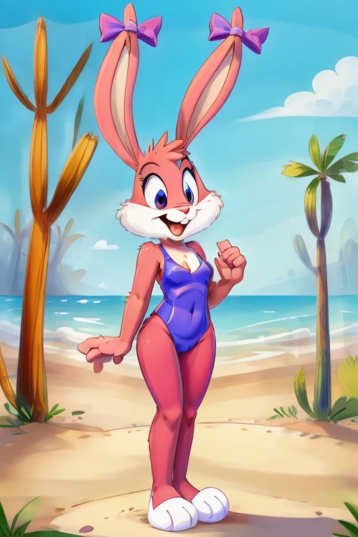 By mantis-x, Judy Hopps, flat chest, beach , stripping, stockings, happy 