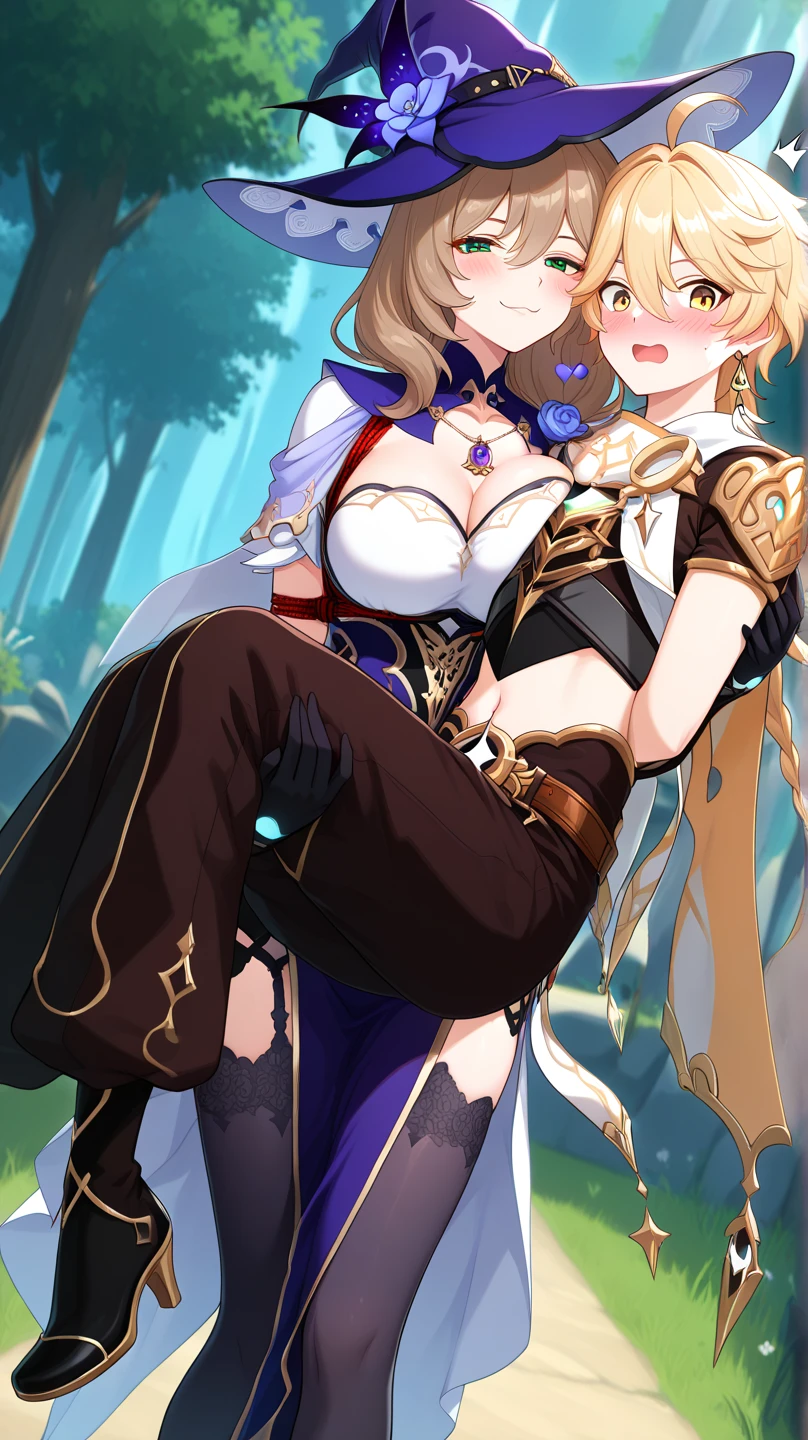 (masterpiece, best quality) detailed, Wearing black tights, silver accessories , Blonde ,elegant, Pointed ears ,Chinese element pattern,thigh,漏出thigh,White long skirt,Clothes are torn,Alphonse Mucha,Single Breast
