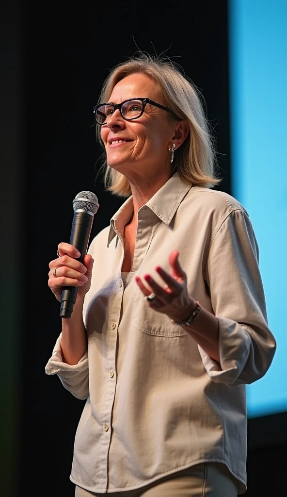 ((((white skinny jeans:1.2)))), (Best Quality,high resolution,bokeh:1.2),woman,Pronounced wrinkles,platinum blonde hair,((very short frizzy Blunt Textured bob haircut)),Detailed eyes and face,((yellow blouse)),(standing:1.0),(big smile), Posing, standing in an office,((black high heel pumps)), ((show heels)), jeans are wrinkled from wetness, peeing, wetting self, shins of jeans soaked with pee, ((jeans are dark yellow where they are soaked with pee))