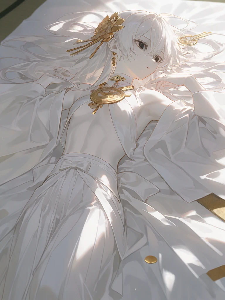 half-closed eyes