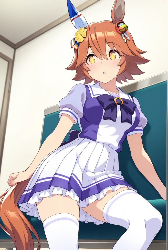 D Cup　Beautiful breasts　masterpiece　highest quality　High resolution　　　black　　A slightly open mouth　Glaring eyes　Mouth slightly open　　Contemptuous Eyes　Condescending eyes　panties　Spread your legs　to close range