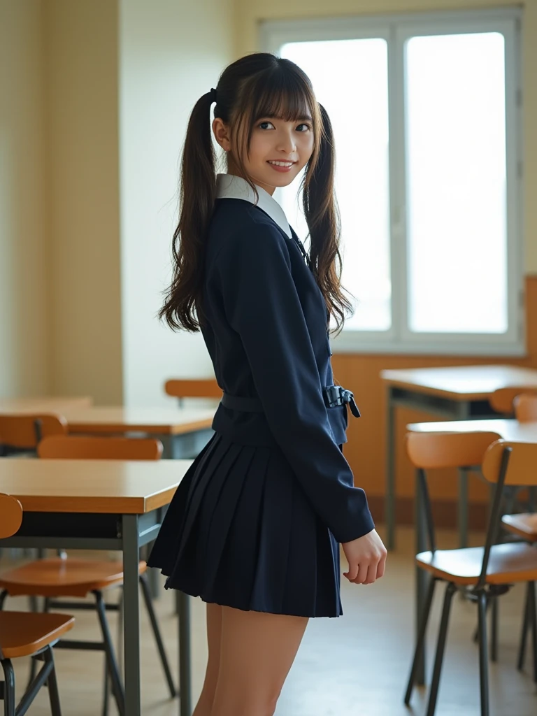 Woman in a skirt and jacket sitting on a blue bench, japanese girl uniform, japanese school uniform, かわいいhigh school girl, hyperリアルhigh school girl, wearing japanese school uniform, a hyperリアルhigh school girl, high school girlのような格好, リアルhigh school girl, seifuku, girl in uniform, jk uniform, wearing school uniform, high school girl, wearing school uniform、gush