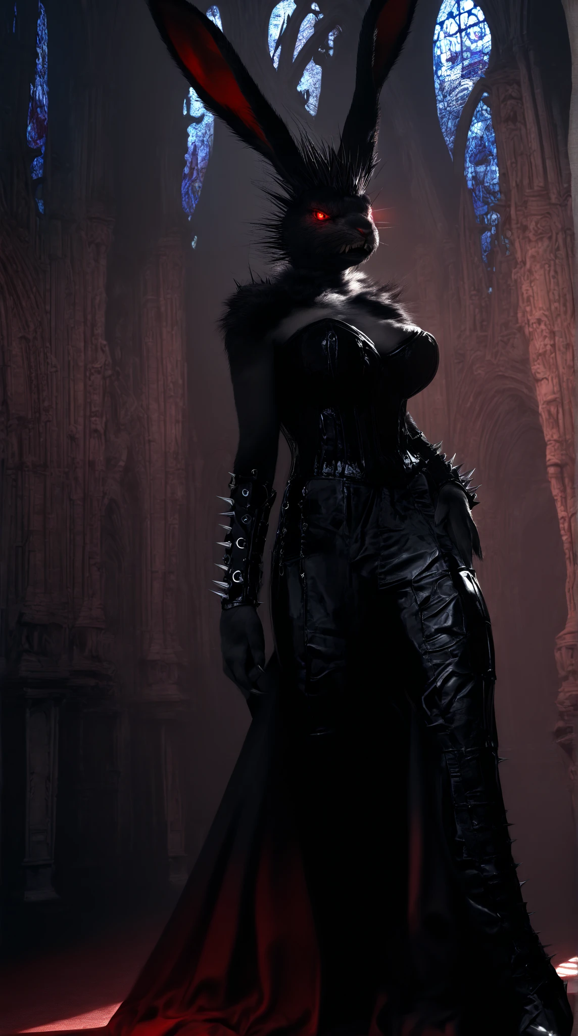 Dark Plush Puppet, revealing a manic eye freak, with sewn human arms, human tentacles and bones, sharp teeth and fangs emerging from the eyelids. This being is chained in an oppressive and mysterious environment in the royal castle's dungeon dungeon., displaying an expression of pure madness and insanity. The dark atmosphere is accentuated by creaking chains and unsettling echoes., creating a scenario where the disturbing creature stands out. Detalhes intricados, como sombras profundas e reflexos distorcidos, are intensified at 8k, proporcionando uma qualidade ultra HD que destaca cada costura macabra e cada textura sombria, immersing the viewer in the disturbing duality of the scene and the horrifying ambiance of the dungeon dungeon.