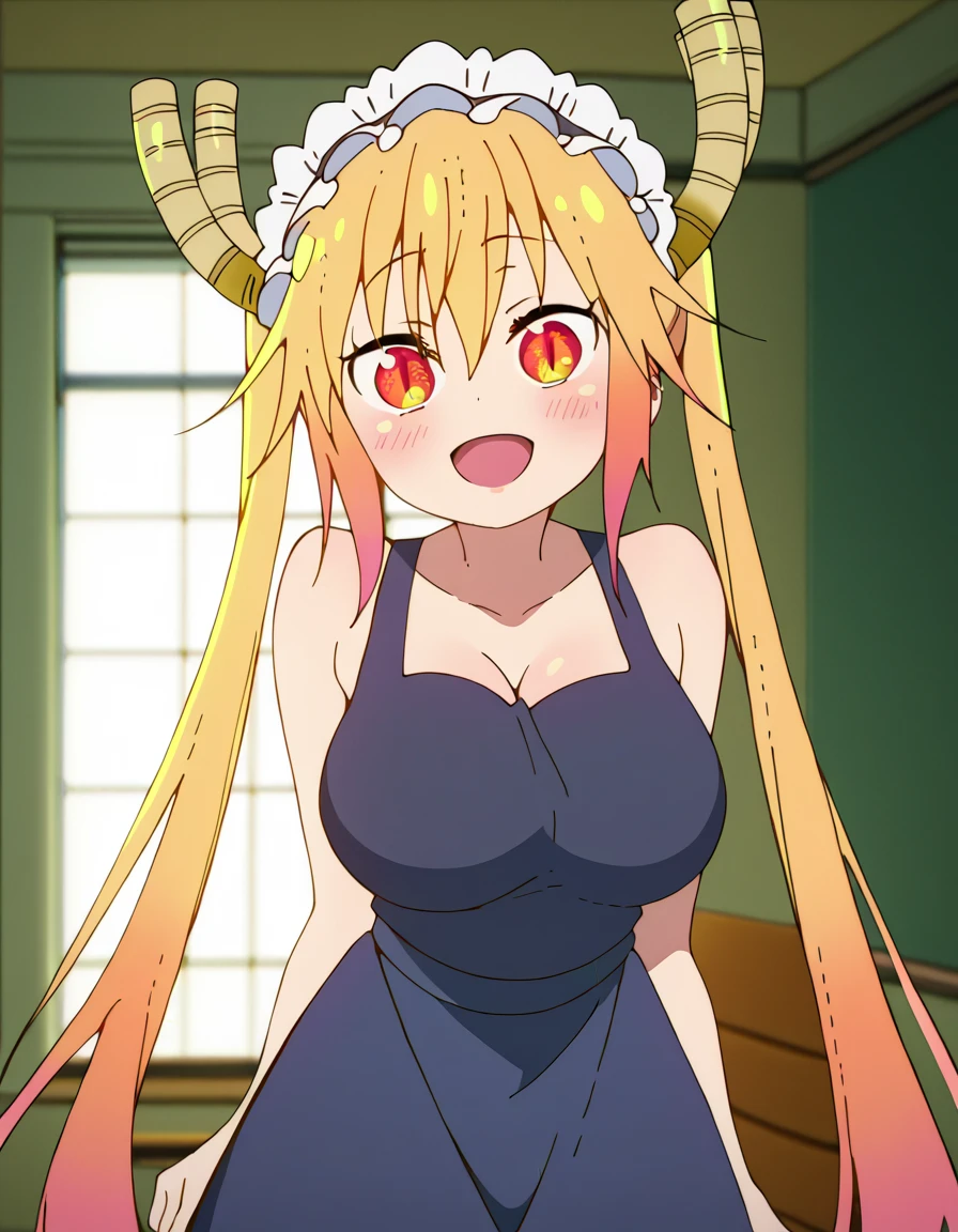 Tohru, ojos detallado, pechos grandes rebotando, cuerpo completo, pechos enormes y suaves, desnudar pechos, NSFW, Bouncing Breasts
