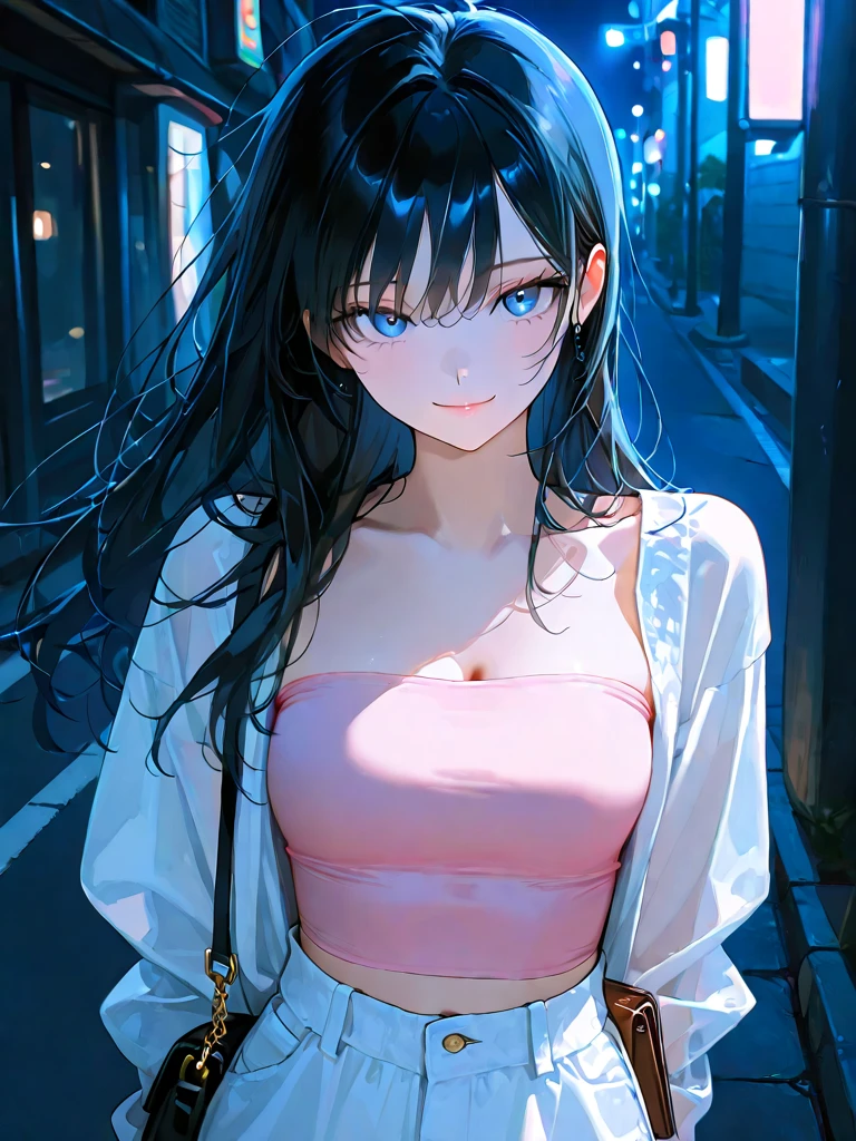 最high quality、Best image quality、masterpiece、With a girl((cute、16 years old、Best Bust、Medium Bust、Beautiful Blue Eyes、Spread your chest wide,Black Hair、Disheveled Hair、thin、Highest Valley、white open Y shirt,Black trousers、Teary whole body is wet、cry)）high quality、Beautiful art、background((night、heavy rain、City、Dark Clouds)),Tabletop、Exquisite design、Visual Arts、Written boundary depth、Best lighting、Highest detail、8ｋ