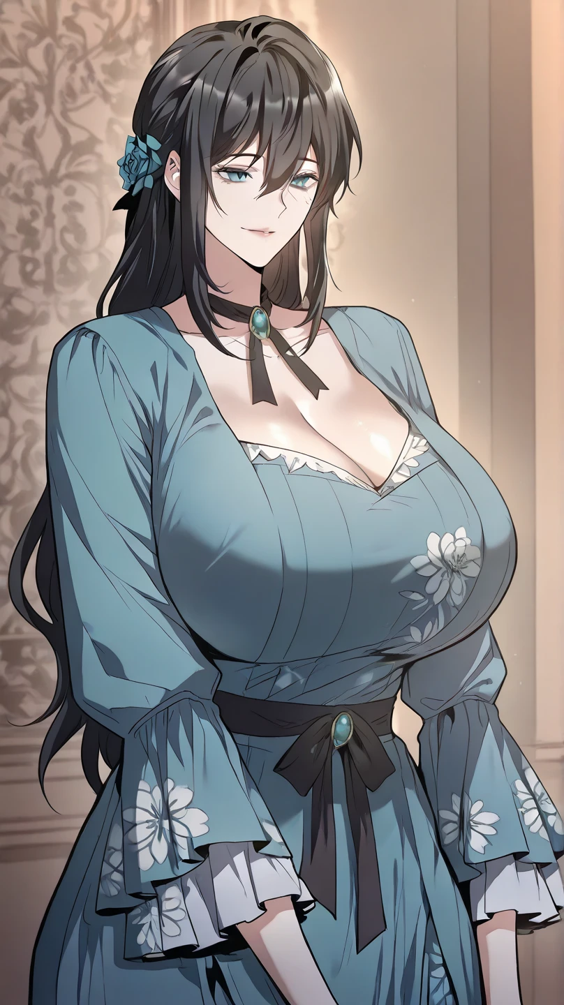 masterpiece, ,(solo:1.1), perfect face, (bright lighting:1.2),beautiful detailed eyes, extremely detailed face, perfect lighting,masterpiece, best quality, ((mature female)), ((large breasts)), 30yo female, 1girl, (medium red hair), white under hair, (side bangs), straight hair ,provocative, tease, milf, large breasts, simple smile, adult woman, thick skirt, mini dress , full body. ((extremely realistic shading, masterpiece, extremely detailed, photorealistic)), bright red eyes,pearl necklace,necklaces,red and white indonesia traditional clothing, gold gold wristband, gold choker, pressed breasts,
