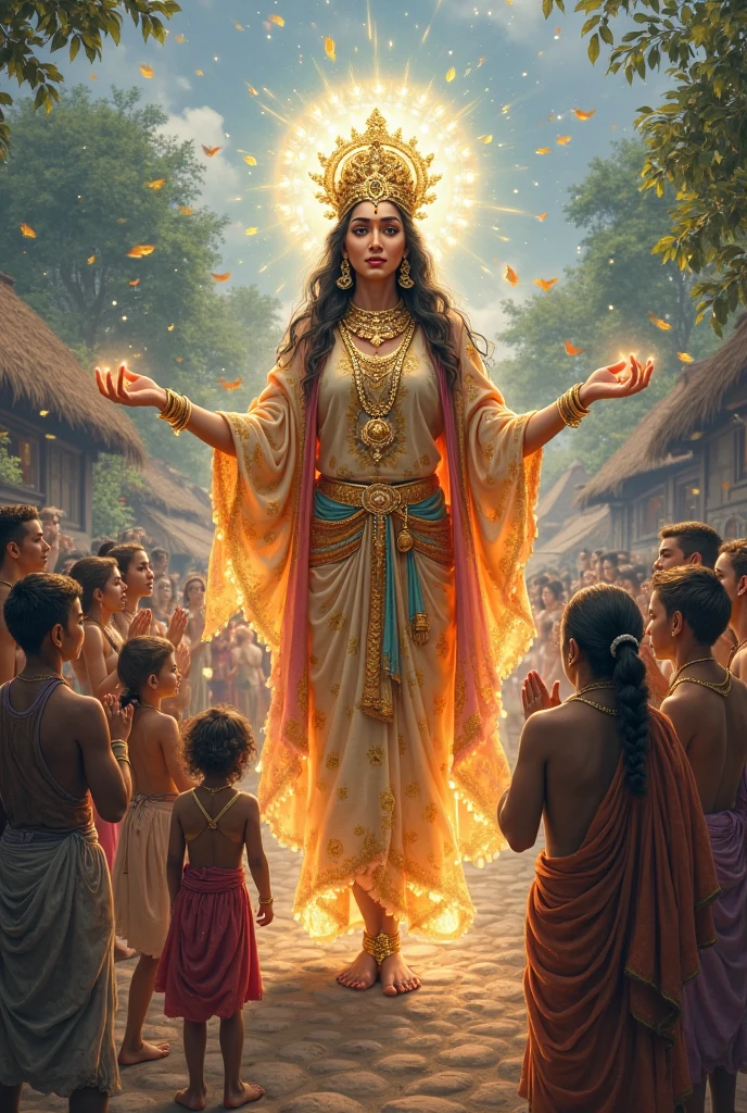 Laxmi mata with village people