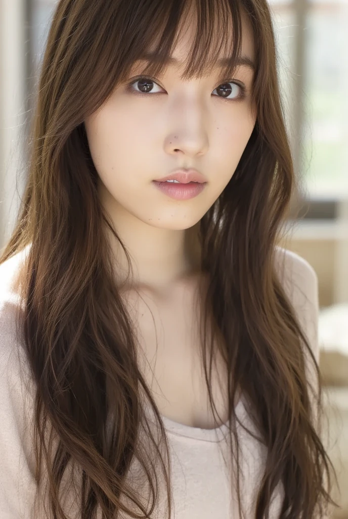 Blonde, Brown Hair, Everything modern:3.66, Cute Japanese Women Photos, smile, 20-year-old, Straight Hair:2.55, (photo Realistic:1.4), (hyper Realistic:1.4), (Realistic:1.3), (Smoother lighting:1.05), (Improving the quality of cinema lighting:0.9), 32K, 1 girl,20-year-oldの女の子, Realistic lighting, Backlight, The light shines on your face, Ray Tracing, (Bright light:1.2), (Improvement of quality:1.4), (Highest quality Realistic textured skin:1.4), fine grain, Detailed face,(smile:1.0), (Emphasis on face close-up:1.3), (Enhances the beauty of skin texture:1.1),((Extremely precise and accurate ???????:1.0)), (Enhances the beauty of skin texture:1.1), Clean and glowing skin, mesh, thin:1.2, (Realistic:1.3), Realisticなライティング, (Smoother lighting:1.05), 32K, One Japanese woman, fine grain, Detailed face, (Film Grain:1.1),(Accentuates body lines:1.1), High resolution, Natural look, Kind eyes, Improves hair quality, Delicate light and shadow, Transparent muscles, Graceful pose, Beautiful Eyes, Sharp details, Soft light reflection, Beautiful contours, Delicate skin tone, Fine hair texture,Cute Japanese Women Photos,