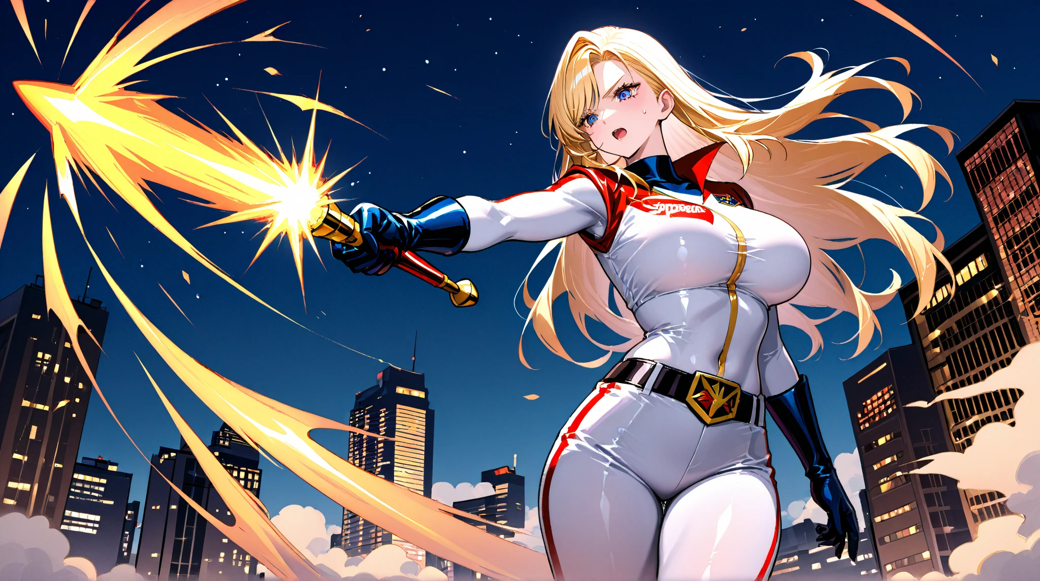 1girl,Alicia Viewsrtream,red lips,red impossible clothes,red elbow gloves,red thigh boots,cape,incredibly absurdres,Volumetric Lighting,moody lighting,thighs,anime,hetero,outstretched arm, hand on hip, best quality:1.4, intricate details, sharp focus, highres, eleborate atmosphere:0.90, 8K, 4K, UHD, 32k UHD resolution, realistic photo, professional photography, Ultra Detailed 8K CG, ultra high res, High quality texture, High quality shadows, vivid colors, HDR, space station, windows, screens, lens flare, panoramic view,