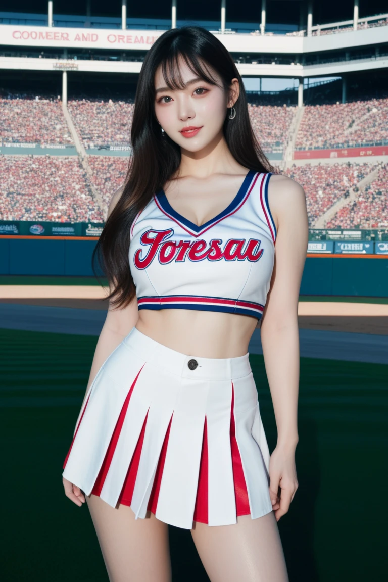 Nikon RAW photo,8 k,Fujifilm XT3,masterpiece, best quality, realistic, photorealistic,ultra detailed,1girl,solo, Wjsn Eunseo,
wearing (((baseball uniform)),trouser, sexy, erotic,seductive, mature female,thick body, milf, mature woman, maturebody, short hair, (gigantic breasts:1.2), skindentation, tall ,narrow waist, thighs, wide hips,eyeliner, eyelashes, perfect face, detailed eyes, facial lighting, indoor stadium, audience, crowd, looking at viewer(masterpiece, high quality:1.2),