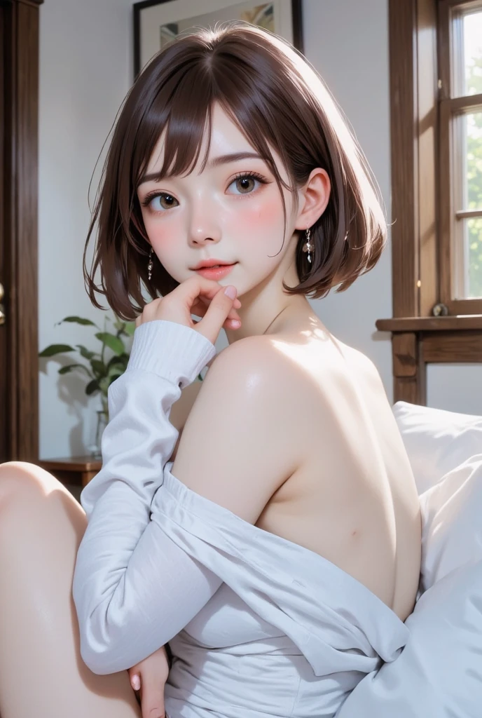 The nipple is visible、No panties、Pull your chest inward、Show the pubic area、Show pubic hair、toppless、Show the pubic area、Pull your chest inward、no-bra、No panties、sensual breasts、Show your butt、 2 Type B、女の子1人、2b、shairband、Hi-Res、Shaded face、short-hair、独奏、Blue eyes、snow field、A slight smil、Ash gray hair