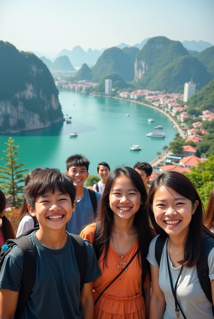 Overlooking the whole family,Canon shooting,15 year old girl on a 15m helicopter,See the Bund with a telescope