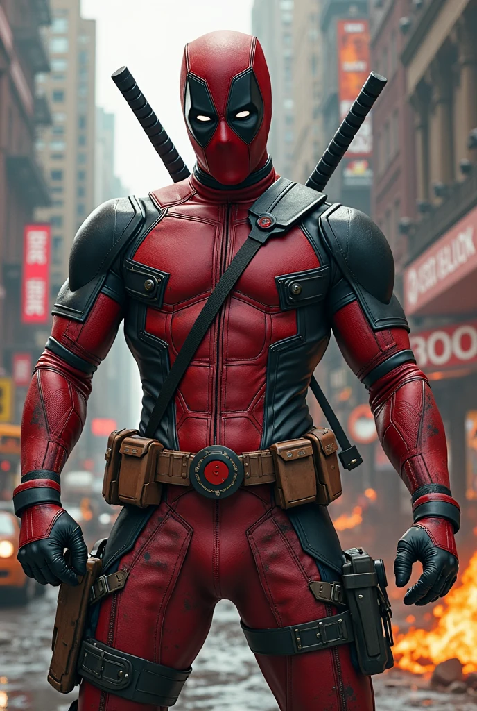 Deadpool 3 usando jersey de Dallas Cowboys shoting