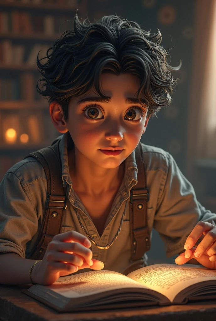 Boy  explains that her father was involved in dangerous research on an ancient artefact, and that the necklace holds the key to it.