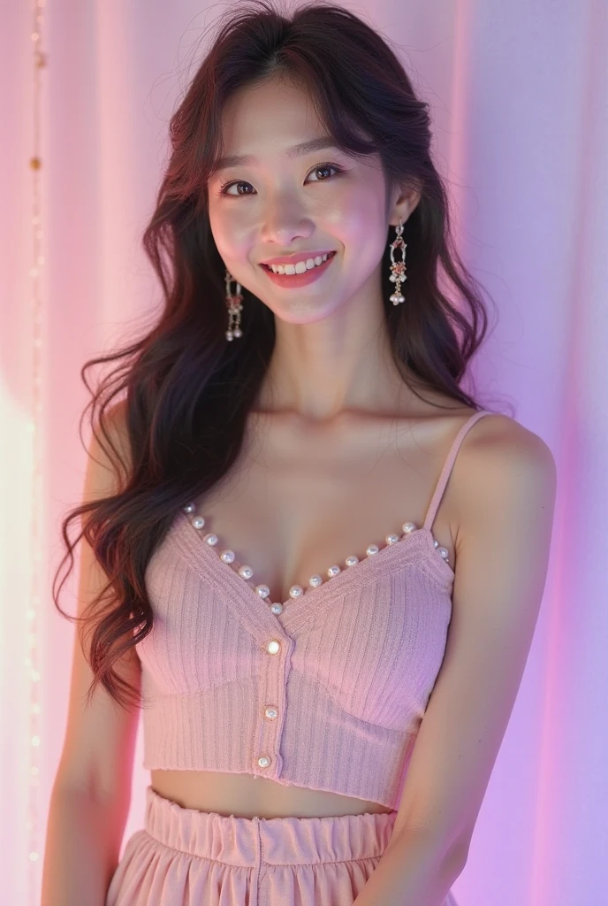 ((1girl)), in naked, instant camera flash, pose at Fashion Shop, no make up, small breasts, various angle, ((faced focus)), 24 years old, Beautiful Korean Girl, random pose, (nsfw:1.4), realistic light, realistic skin tone