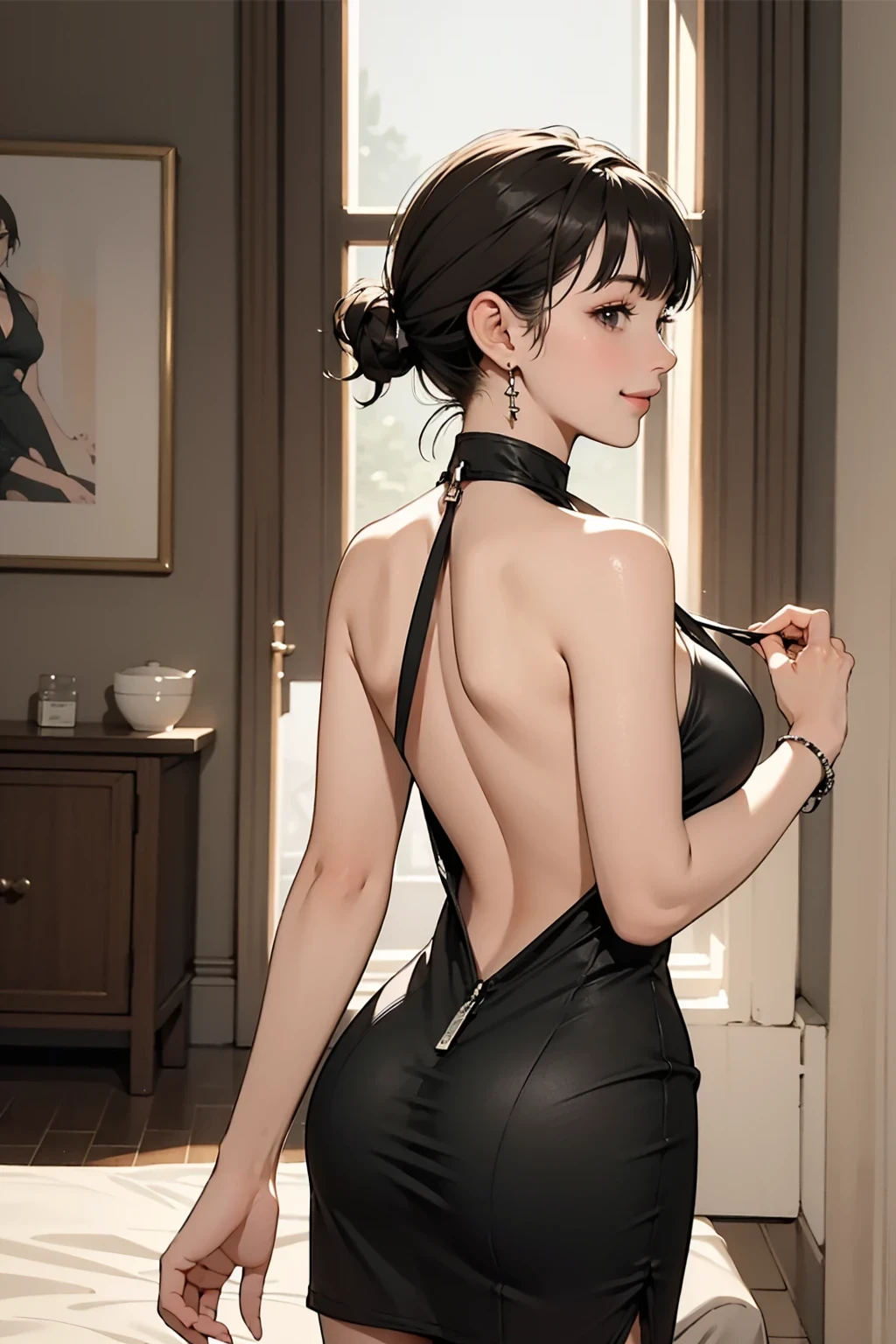 Lora realistis black horned