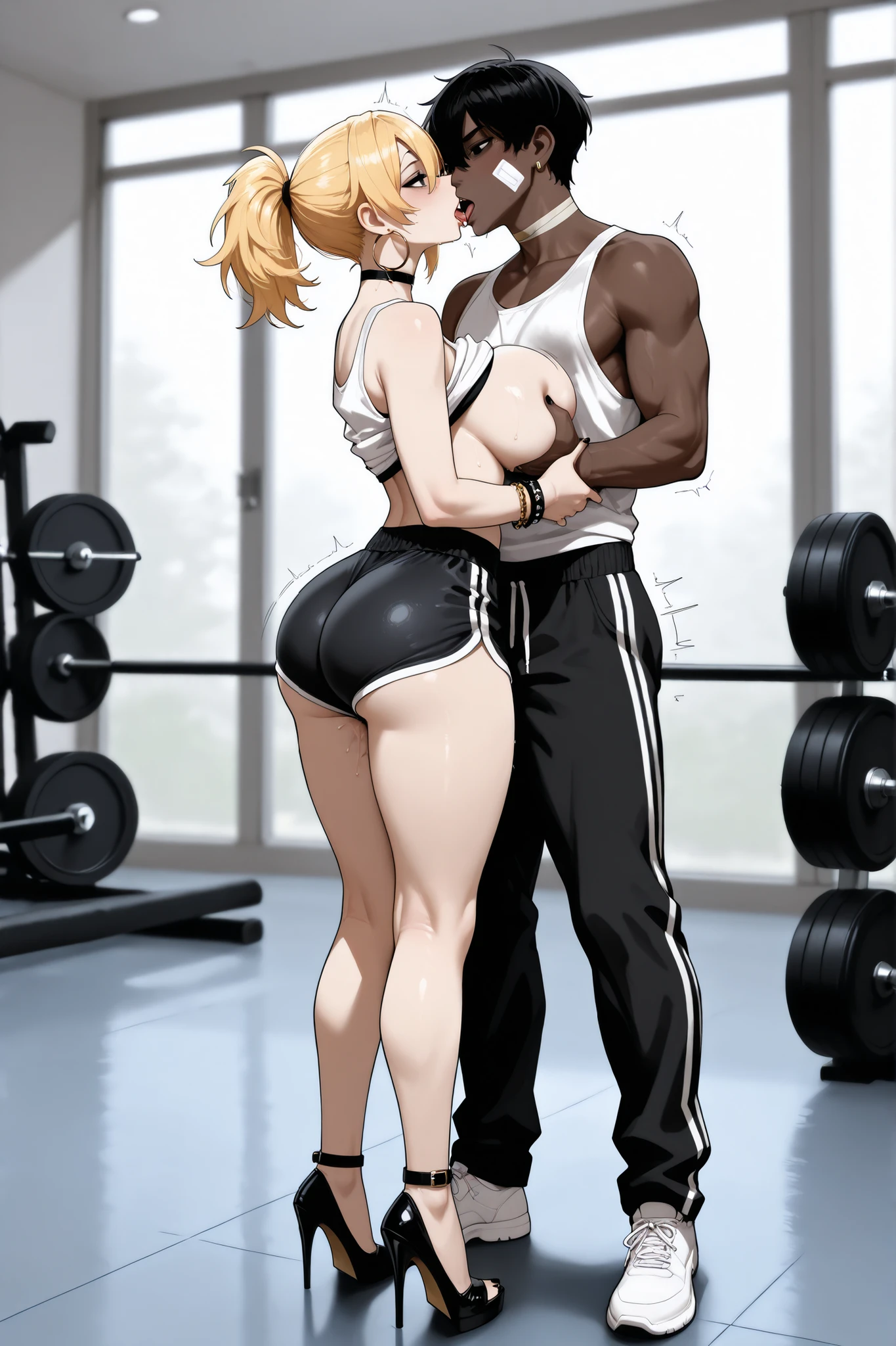 gym, workout, hot, sweating, sweaty, white clothes , white yogapants, tan, big ,, black, black skin, tan skin, Best quality, massive breassive ass, very vy, dark brown skin, long blond hair, black skin, dark skin, slutty, gyaru, full lips,gym, white clothes, yoga pants, gym, massive, sexy, pinned n, humorous breasts, curvy bsex, sex from behind, bk skidark skin squirting ,gym, , , wet, sweaty, blonde hair, yellow hair, blonde ponytail, dark skin, black skin, gyaru, blonde, white clothes, ponytail, tank top, shirt, gyaru, gym , dark skin girl, sex, black slin, dark skin, mlifting woman having sex, sex, eyes closed, closed ey clend teeth, clenching teethe, dark skin, black skin, black skin gyaru,