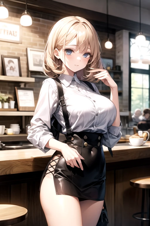 anime, beautiful face, highly detailed face, 2 accurate legs detailed eyes, highly detailed background, perfect lighting, accurate arms, accurate hands, accurate fingers, beautiful blonde hair, full body, 1girl, solo, ruby hoshino, oshi no ko, indoors, detailed heels, black heels, detailed thighhighs, absurdres, high res, ultrasharp, 8K, masterpiece, looking at viewer, teasing smile, elegant pose, clubbing, in a nightclub, beautiful nightclub outfit, beautiful pencil skirt, (hands on breasts:1.4)