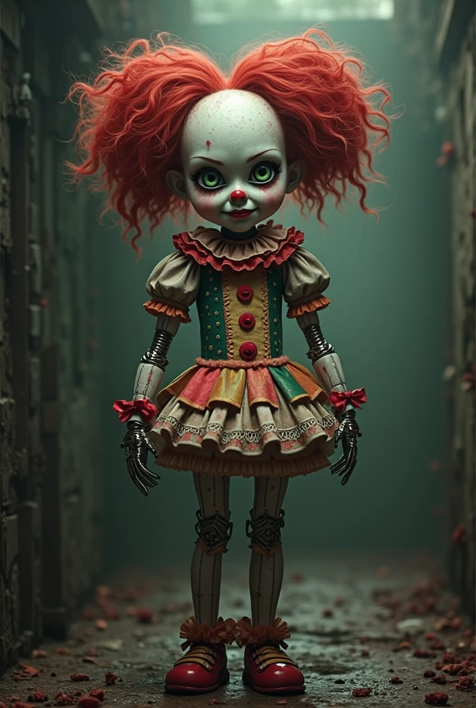 A clown-inspired Monster High doll