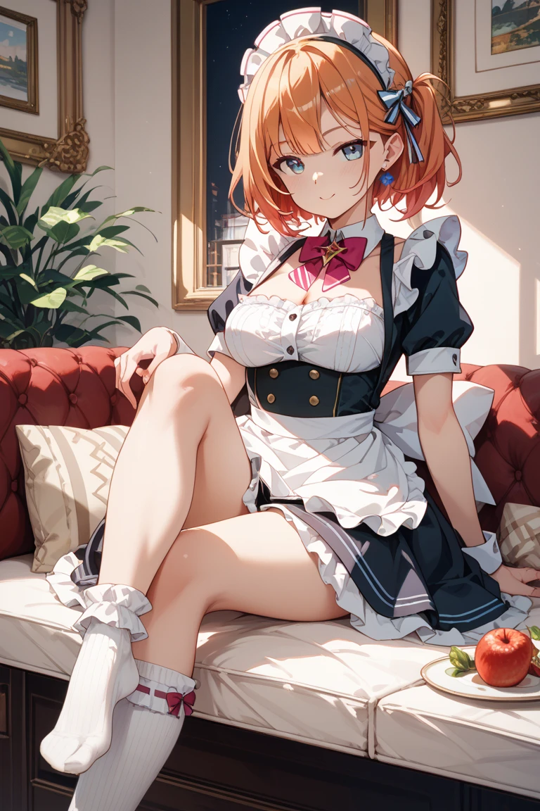 masterpiece, Best Quality, SakuraVRC, 1 girl, Alone, short hair, Red hair, green eyes, chibi, animal ear fluff ;3, cat&#39;s mouth,  