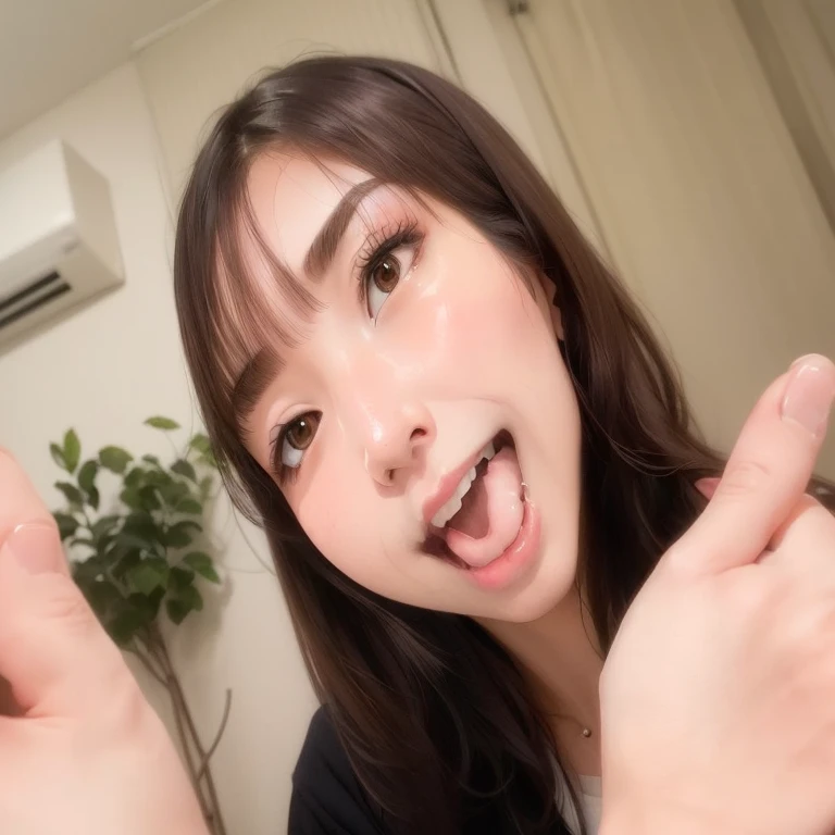 Yuki Shiramori, 30 years old, Korean girl, Korean Hairstyle, Brown Hair, wearing woman office suit, Blue eyes,(best quality:1.33), (masterpiece:1.42),(semi realistic:1.3), (detailed:1.15),(skin details), Dappled Light, analog style (look at viewer), (skin texture), (realistic texture skin), cinematic light, side lighting, ultra high res, best shadow, RAW, (Dutch angle:1.1), lightroom, cinematic, hdr, raw, (intricate:1.4), high quality, soothing tones, intricate details, low contrast, (POV BLowjob ),( Fellatio), sex, pov, erection, close up, lewd face, luxury earrings, luxury executive office background,