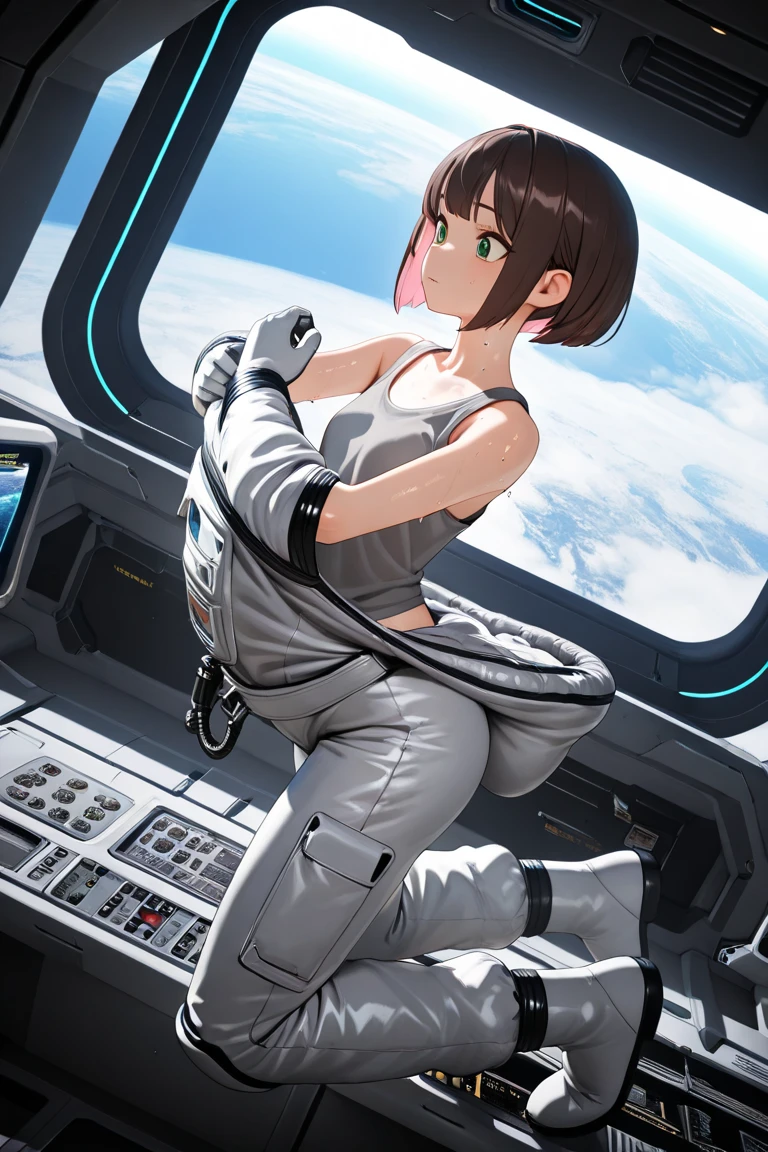 masterpiece,best quality,ultra detailed,highres,high-resolution,4k,4k portrait,8k,(8k portrait),unity 8k wallpaper,extremely detailed CG,realistic,RAW photo,real person(portraitphotography),photorealistic,detailed skin, (No-man's-sky Game Design Picture:1.1),(1girl),Bizarre animal,The girl is wearing space suit,A spaceship is flying in the sky,Face the front,On the ground,Ground,any moon floating in the sky,(face),((front)),(A girl looking in front),18 -year -old British woman,smile,fun,((Alien and commemorative photo)),((Bizarre creatures and commemorative photos)),(Giant spacecraft),Above the knees,Spread earth,Stand on the hill,(Alien standing next to a girl),(A strange creature is attached to her),With a yellow mesh in the blue god,Classic French Braid,__eye_color,amb__,