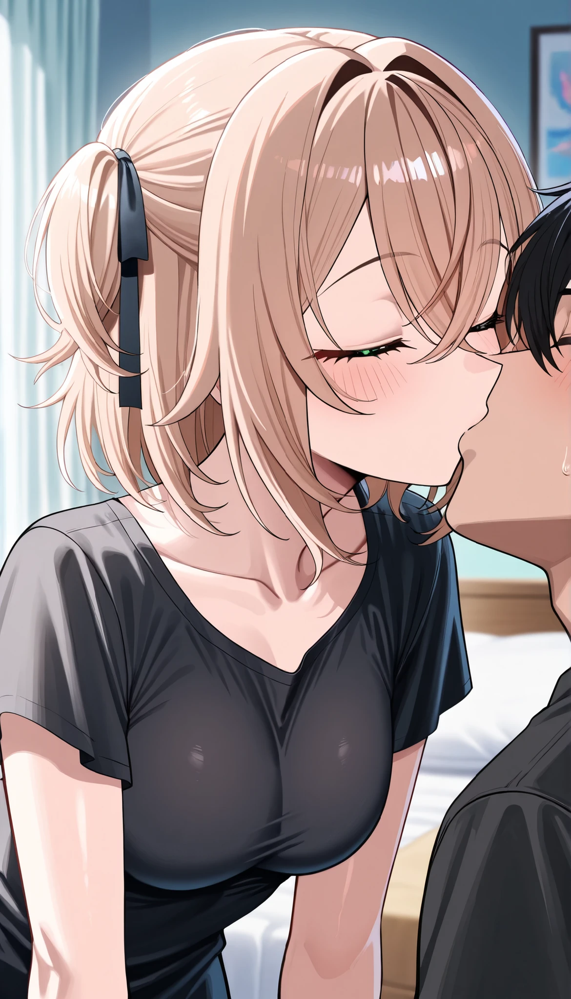 ?????? anime girl making love Kissing with tongue 


