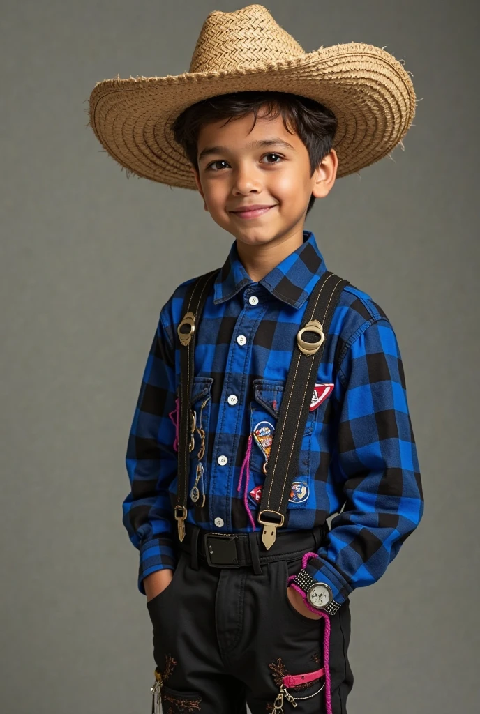 (photorealism:1.2), Boy with white pants and white sweater and straw hat from colonial times in Mexico 