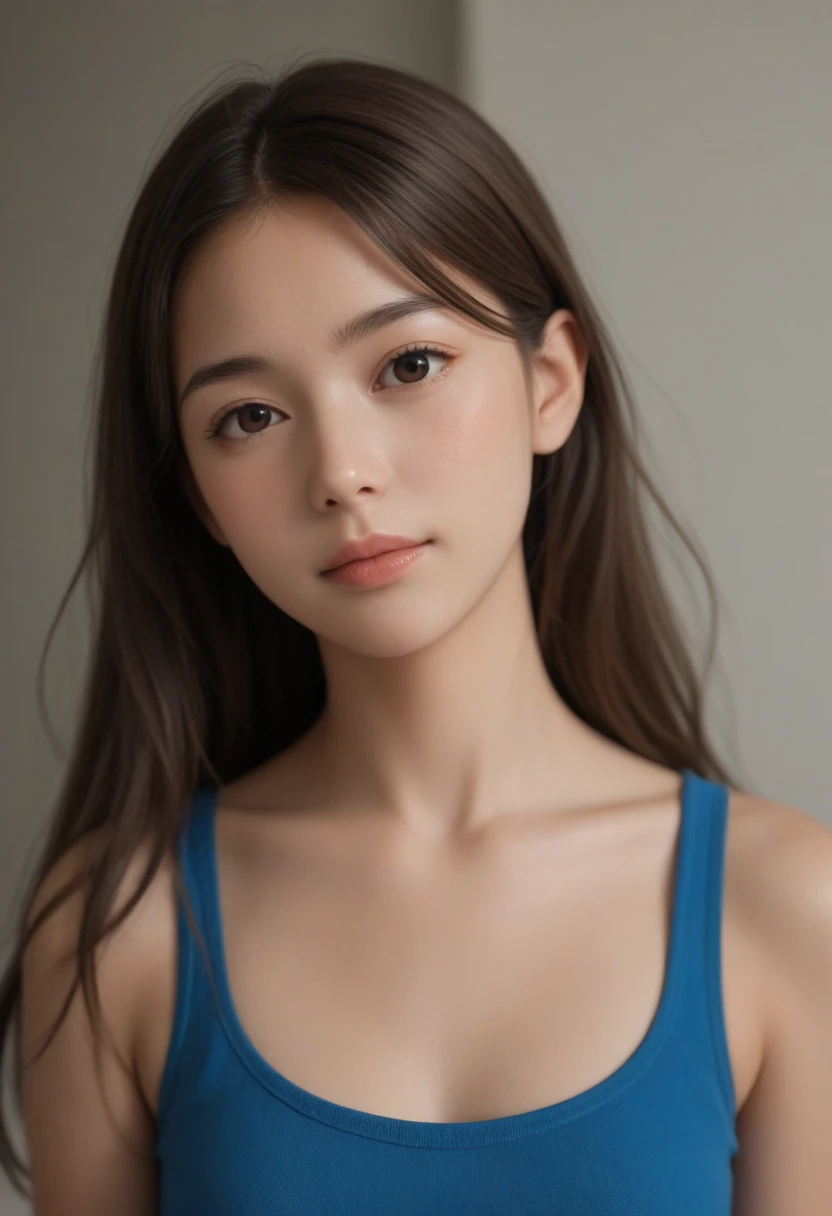 1 young girl, so beautiful, (smile), very clean, beautiful face, beautiful eyes, (((cropped shoulders,chest is very loose))), beautiful big breasts, bare shoulders, No bra, mini skirt, machine whole body, (highest quality:1.4), 8K resolution, 超High resolution, (realistic, High resolution:1.4), RAW photo, (realistic, realistic:1.37), professional photography, cinematic light, (detailed face: 1.2),
