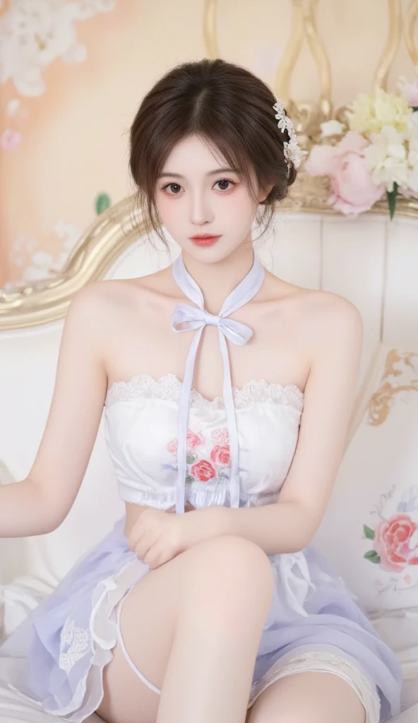 ((((((Small chest))))))、(((((My chest is visible))))),(((Open the chest of the costume with both hands、Showing her breasts to me))),1 girl,Japanese,23 years old,woman,Brown long straight hair,Detail face,Detail lips,Details,double eyelid,Wet body,perfect body,Trained abdominal muscles,Shiny skin,Highest quality,日本のwoman一人,diamond,Earrings,((masterpiece、Highest quality))、Detailed face、sexy japanese model、(((A black Chinese dress with beautiful embroidery..3)))、Wearing a sexy Chinese dress、depth、1 Girl、Synmatic Lighting、抜群のスタイルを持つwoman、High heels、セクシーなwoman、Sexy legs、Attractive beautiful legs、Naughty legs、smile、Sexy Costumes、White lace panties