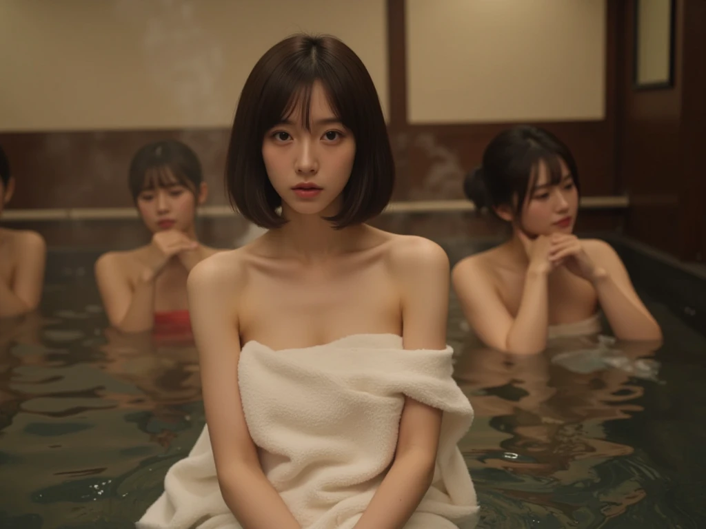 4girls having sex, masterpiece, best quality, (photorealistic:1.4), full body shot, ((very big perfect breasts)), a photo of a beautiful woman, (completely :1.2) skinny, brunette hair, showing ass, nice round ass, textured hair, detailed face, innie pussy, detailed pussy, spread legs, naked, nsfw, blonde hair, very messy hair, in shower room, open leg, showing pussy, i, smiling, , half asian, ) ((very cute face)) ((smiling, happy, having fun)) ((dynamic poses, dynamic camera angle)) ((not looking at the camera, facing away from the camera)) Highly detailed CG Unity 8K wallpapers、top-quality、ultra-detaillied、masterpiece、realistic、Photo-realistic highly detailed cute girl、(20yr old)、wearing a pleated skirt, roundly eyes、((group, crowded)) (((undressing)) , naked