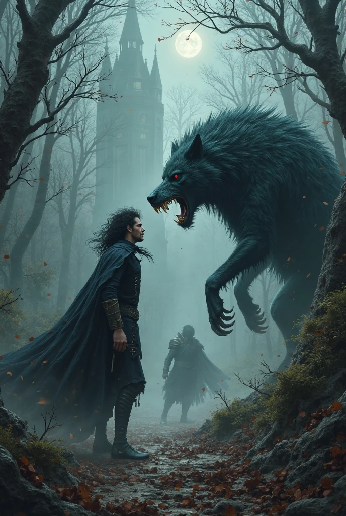 A vampire hunter meets a werewolf.