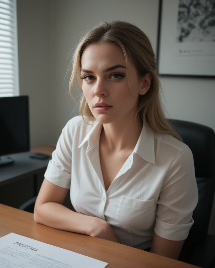 realistic photo, a realistic photo of  18yo girl sitting at her desk, working, MacBook, book, ((camera aside her)), ((looking at work desk)),blonde hair, (1 girl),(extremely detailed CG unity 8k wallpaper), photo of the most beautiful artwork in the world, professional majestic (photography by Steve McCurry), 8k uhd, dslr, soft lighting, high quality, film grain, Fujifilm XT3 sharp focus, f 5.6, High Detail, Sharp focus, dramatic, (detailed pupils:1.3), (natural light),
Negative prompt: Asian-Less-Neg, cyber_negative_p1 cyber_negative_p2 cyber_negative_p3
Size: 512x768, Seed: 616367017, Model: Cyberdelia [BETA]_[BETA] CyberRealistic_V3.0, Steps: 30, Sampler: DPM++ 2M Karras, CFG scale: 7, Model hash: 4caa3946ca