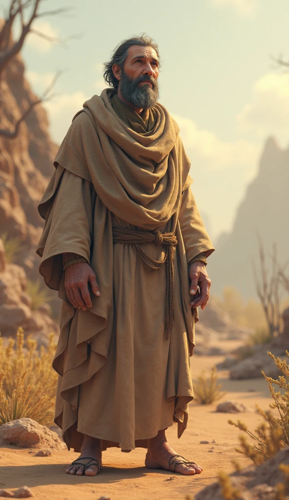 image of jesus man in the desert pulling a cross at sunset, approx. age 40 years, depth of field, (insanely detailed: 1.5), full body photography, 20 mega pixels, soft lighting, best quality, intricate, tone mapped, highly detailed, artstation, concept art, smooth, sharp focus, highly detailed art, cinematic, hyper realistic painting, 8K, amazing shadows, realistic, (highly detailed background: 1.0)