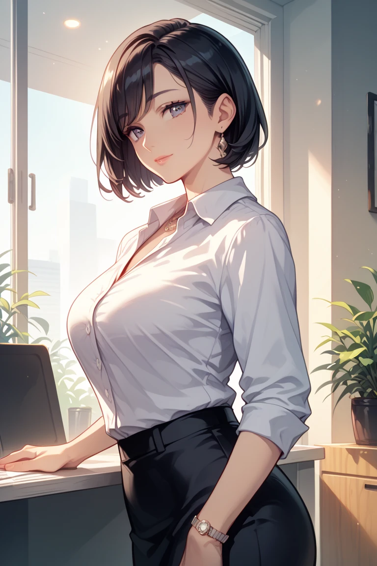 (best quality,4k,8k,highres,masterpiece:1.2),ultra-detailed,realistic,photorealistic:1.37,
? bra 11221
? breasts 90751
? brown hair 47373
? choker 8587
? cleavage 30443
? computer 1571
? night 6797
? open shirt 12529
? orange eyes 5802
? pantyhose 14049
? paper 2043
? shirt 5871
? short hair 55935
? skirt 31885
? underwear 42503