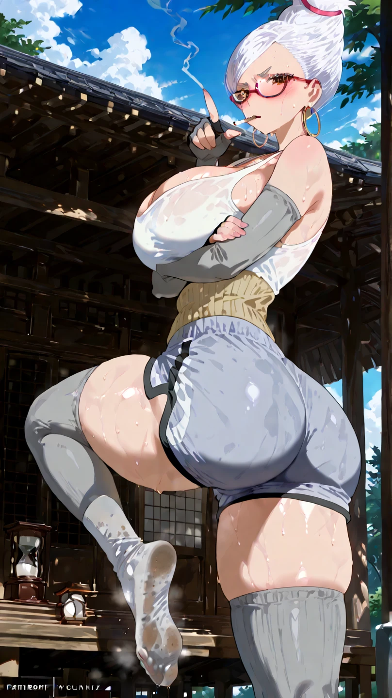 Large Breasts, back view,Butt,Spread your legs,Crouching,Stick out your butt,Thighs,In underwear,High resolution, Gauze, masterpiece, Highest quality, High detail, Very detailed, Textured skin, Swimwear, peeing, pee, nsfw,pee,大量のpee, nsfw
