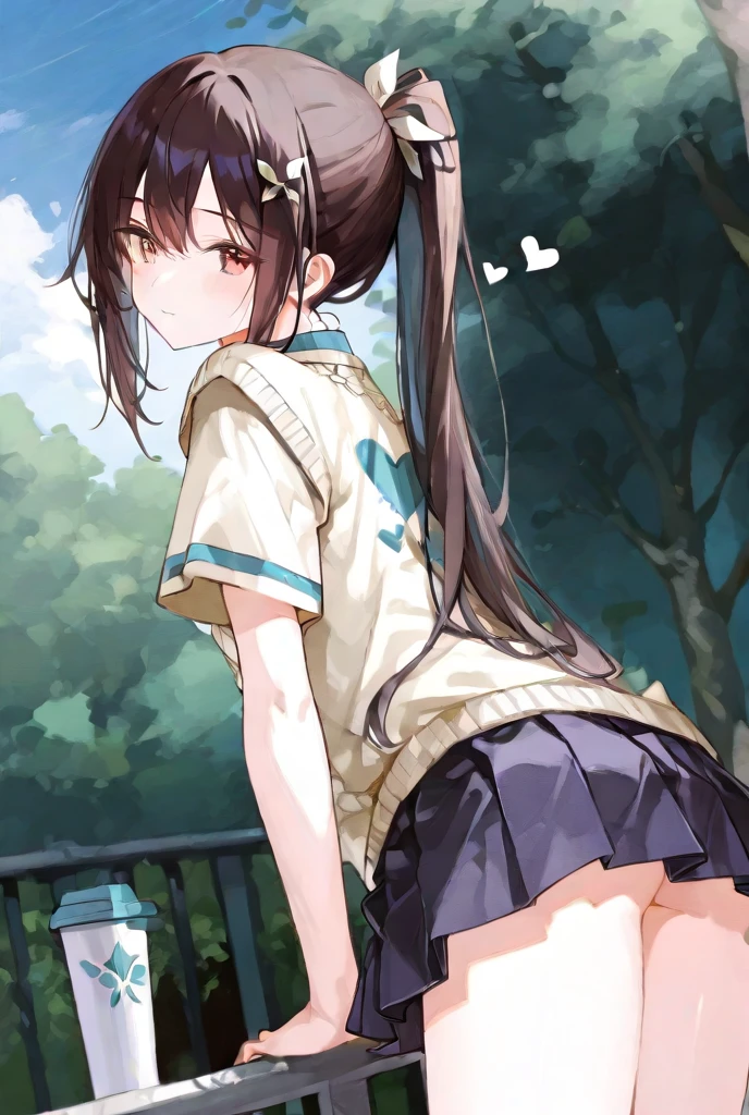 (8K、Highest image quality、highest quality、masterpiece)、detailed face、((1 baby girl))、braid silver hair、long hair、blunt bangs、red eyes、evil smile、((grin))、((small breasts))、((see through Colored camisole))、red school bag,minimum skirt、((black pleated skirt))、((micro skirt lift)、cowboy shot、((in the outdoor background)),((see through)),((nipples)),((nipples visible)),((squatting)),((spread legs)),((wet)),((show off erectile penis)),((((futanari girl)))),(((futanari loli))),(futa loli girl),hand to penis,grab the penis,hand to penis,touch the penis,tekoki,Exposure,cum,penis into hand,hand to the penis,grab penis,Handjob,cum,semen,sperm,bukkake,cum on face,((penis ejaculates semen)),(((ejaculates semen))),school backpack,(((cumming on face))),((cum on face)),(Futanari),(masturbation),(((futanari masturbation))),