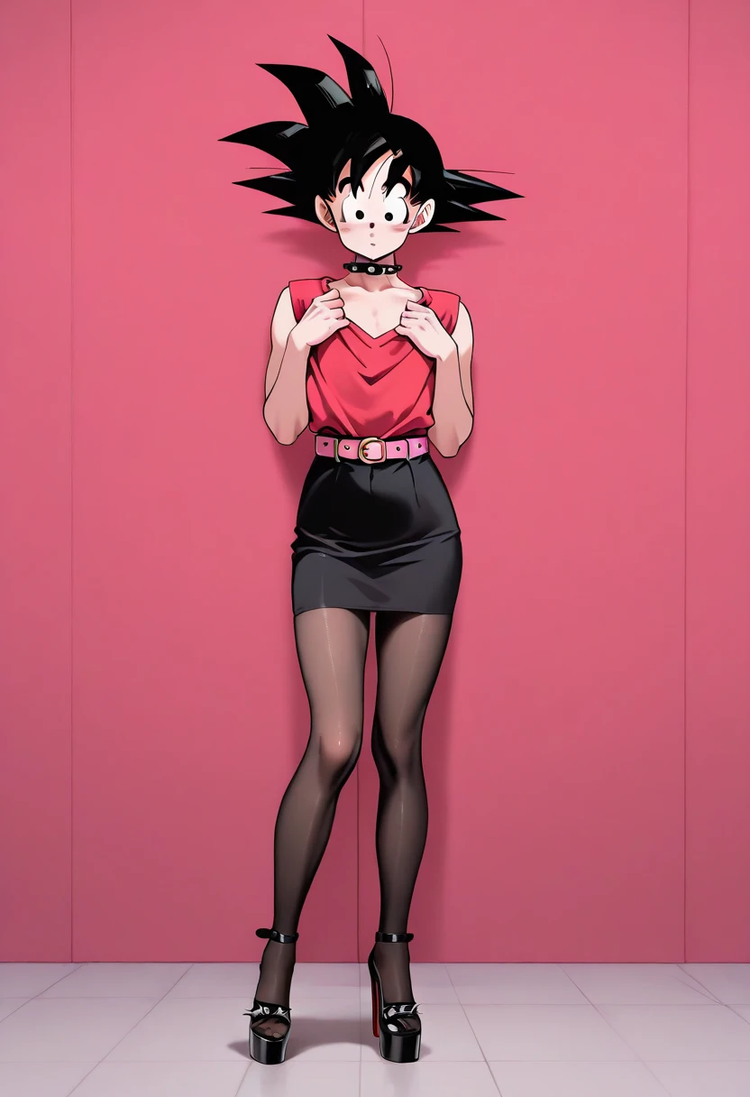 (masterpiece, best quality), 1girl, <lora:misatokatsuragi-lora-nochekaiser:0.8> misato katsuragi, long hair, (brown eyes:1.5), blue hair, (purple hair:1.2),, misato katsuragi, long hair, (brown eyes:1.5), blue hair, (purple hair:1.2), ponytail, dress, jacket, earrings, boots, necklace, black dress, high heels, short dress, (red jacket:1.5), watch, wristwatch, cross necklace,